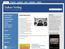 Tablet Screenshot of lukasverlag.com